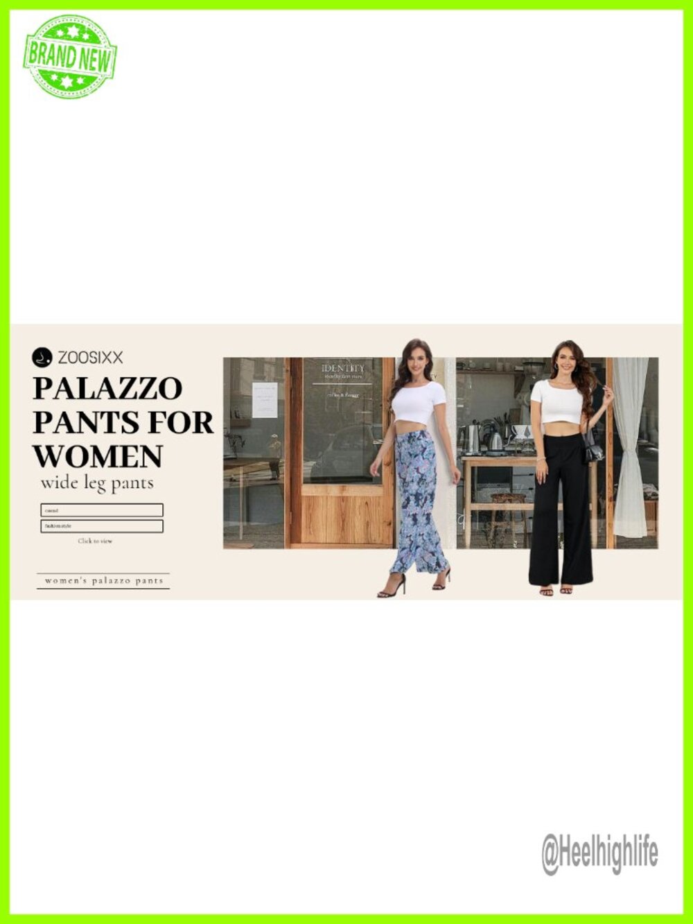 High Waist Wide Leg Palazzo Pants Loose Flowy Stretchy Trousers Beach Lounge - Picture 7 of 7